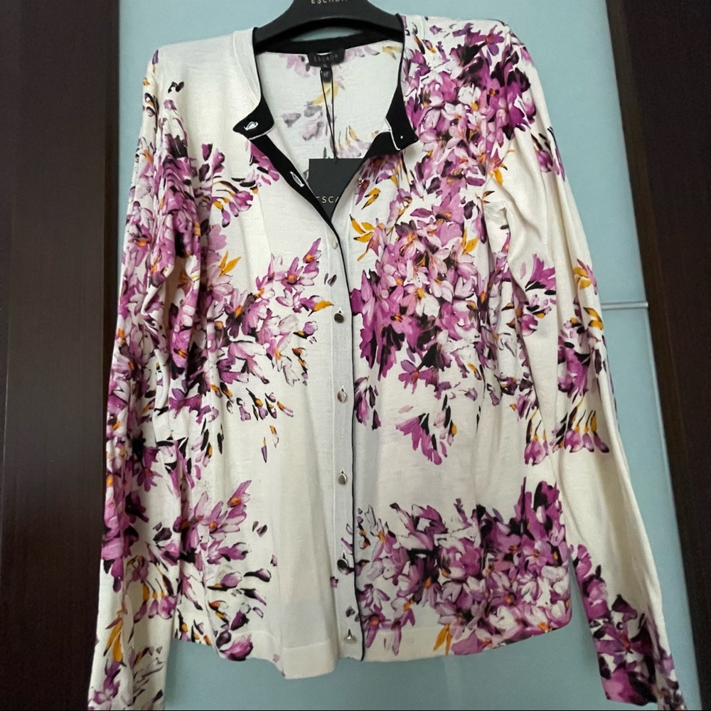 Escada wool cardigan size XL - Picture 3 of 5